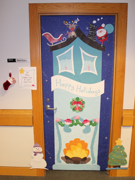 Holiday Door Decorating Contest? Challenge Accepted! Mary Kate Kopec. Love and Big Hugs.